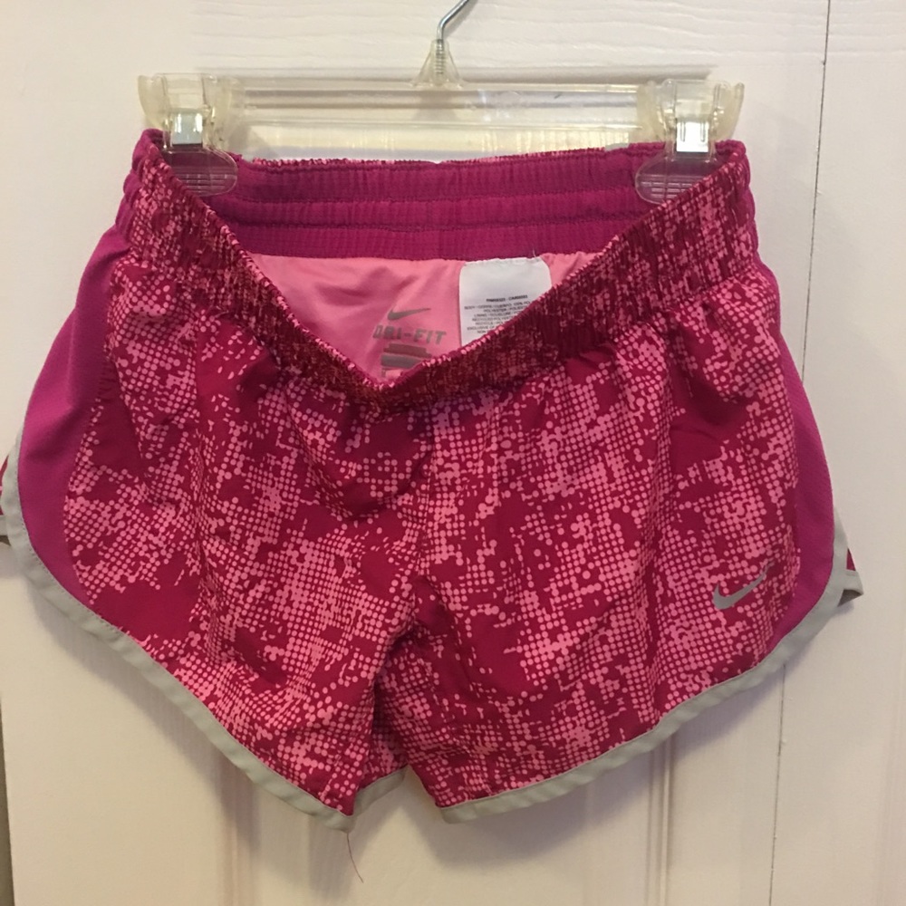 Kids Pink Medium Nike Shorts for Running